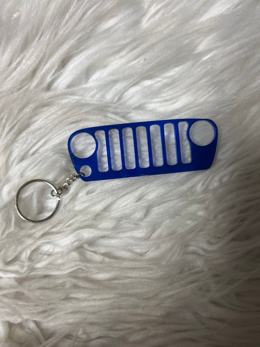 New 4 x 4 keychain blue
