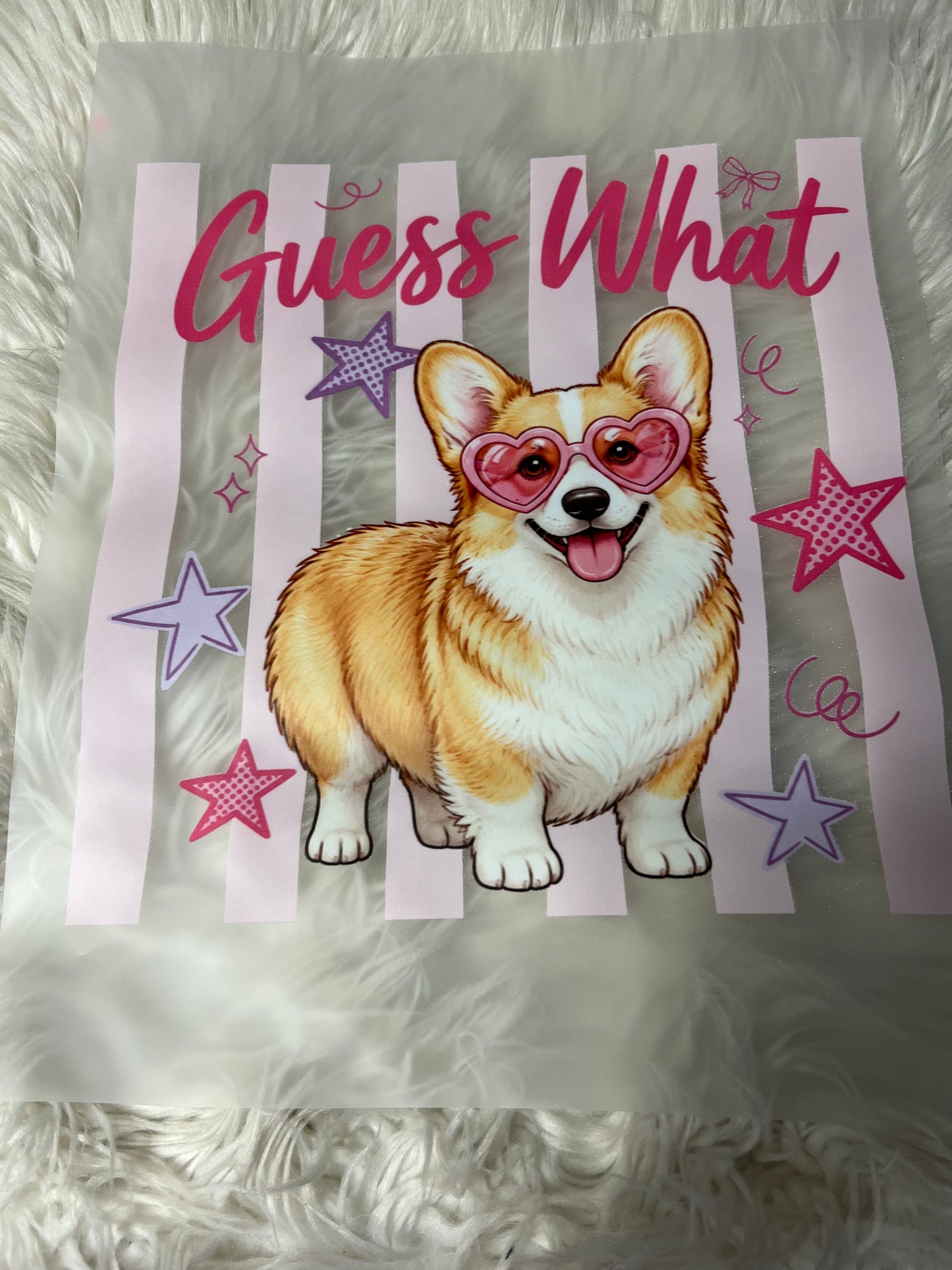 New DTF guess what corgi