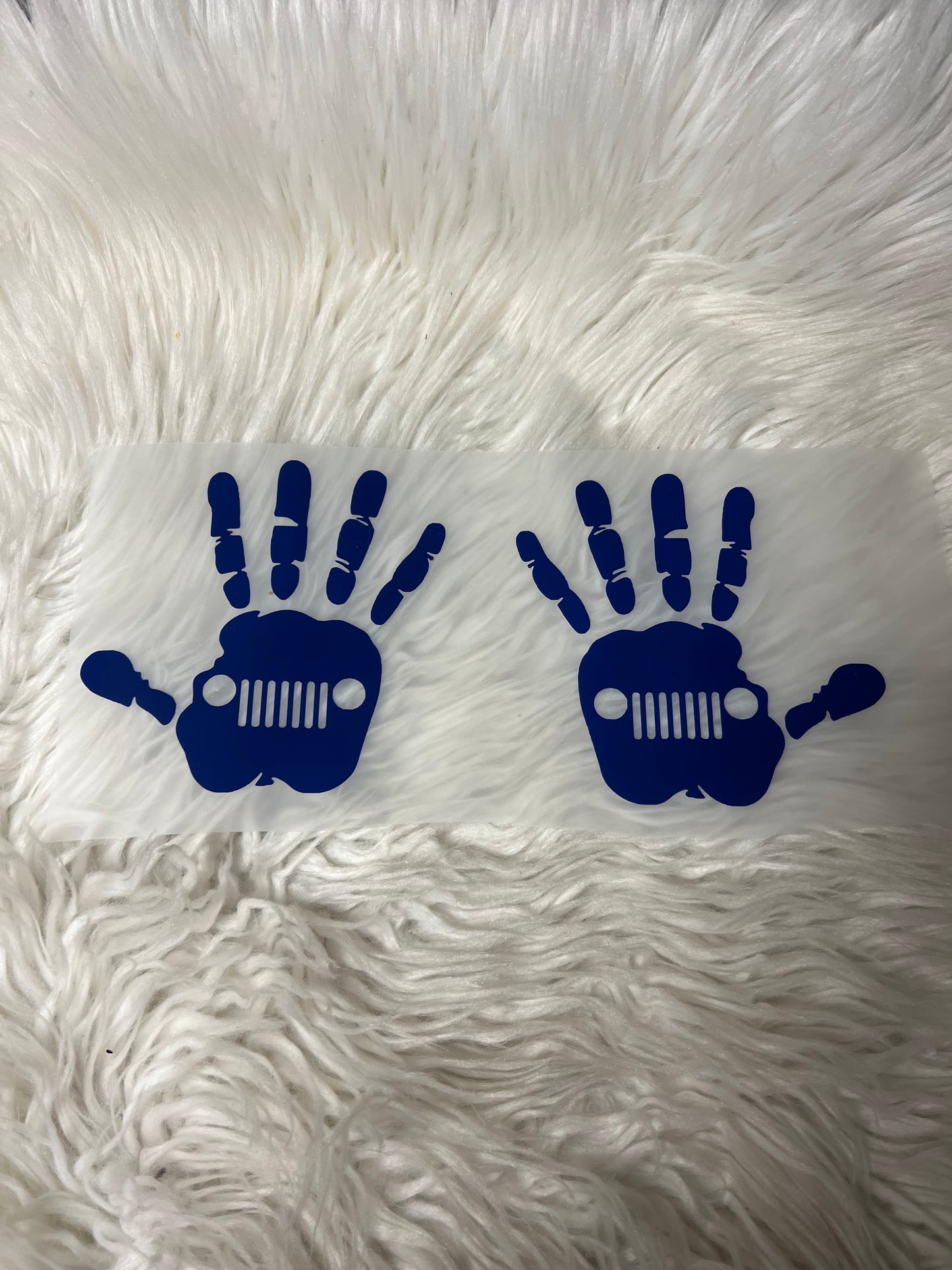 Vehicle wave car decals  blue
