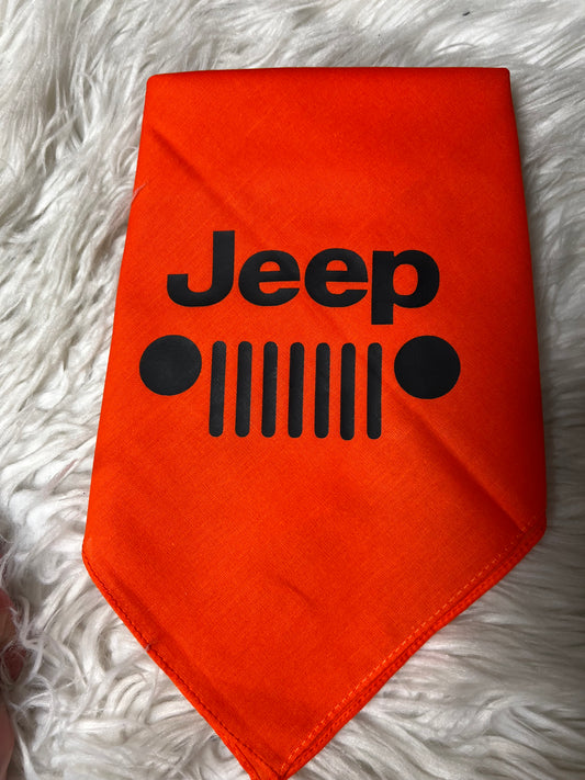 New dog bandanna orange
