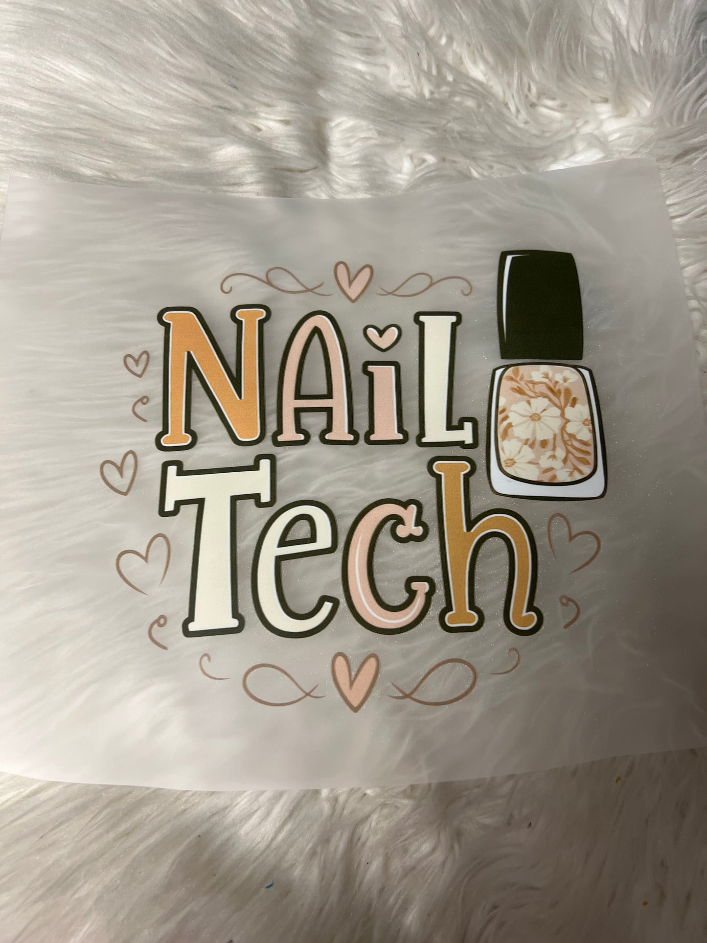 DTF print nail