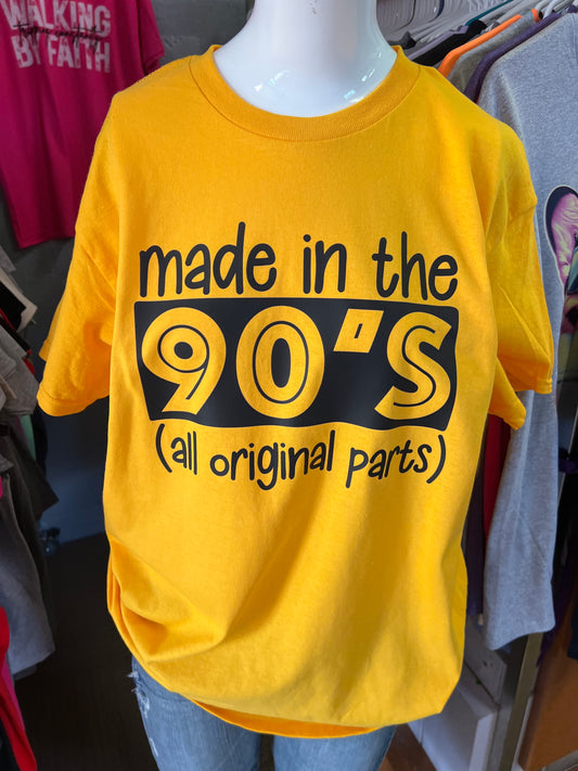 New  unisex T-shirt made in the 90s all original parts