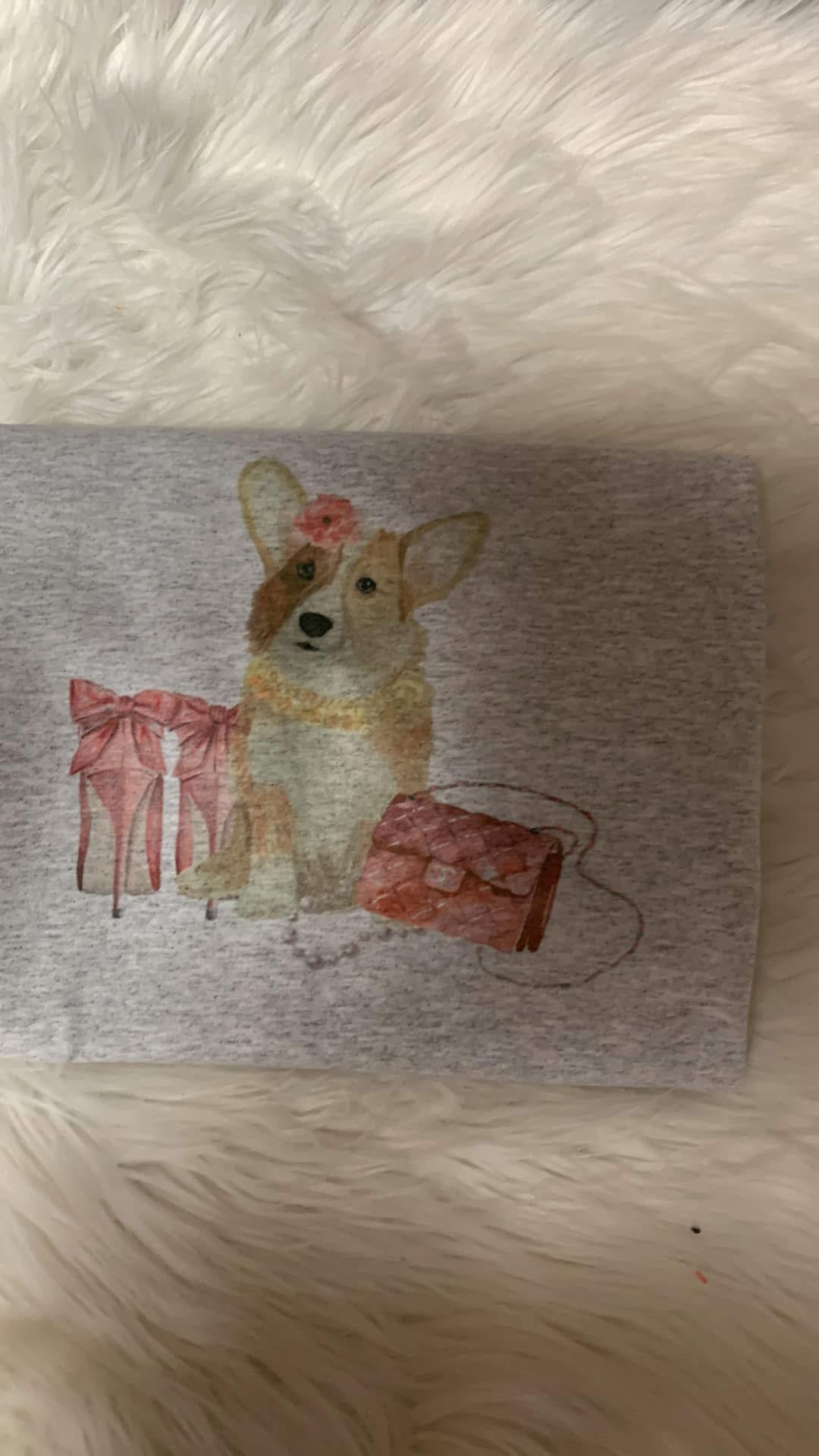 New unisex corgi top
