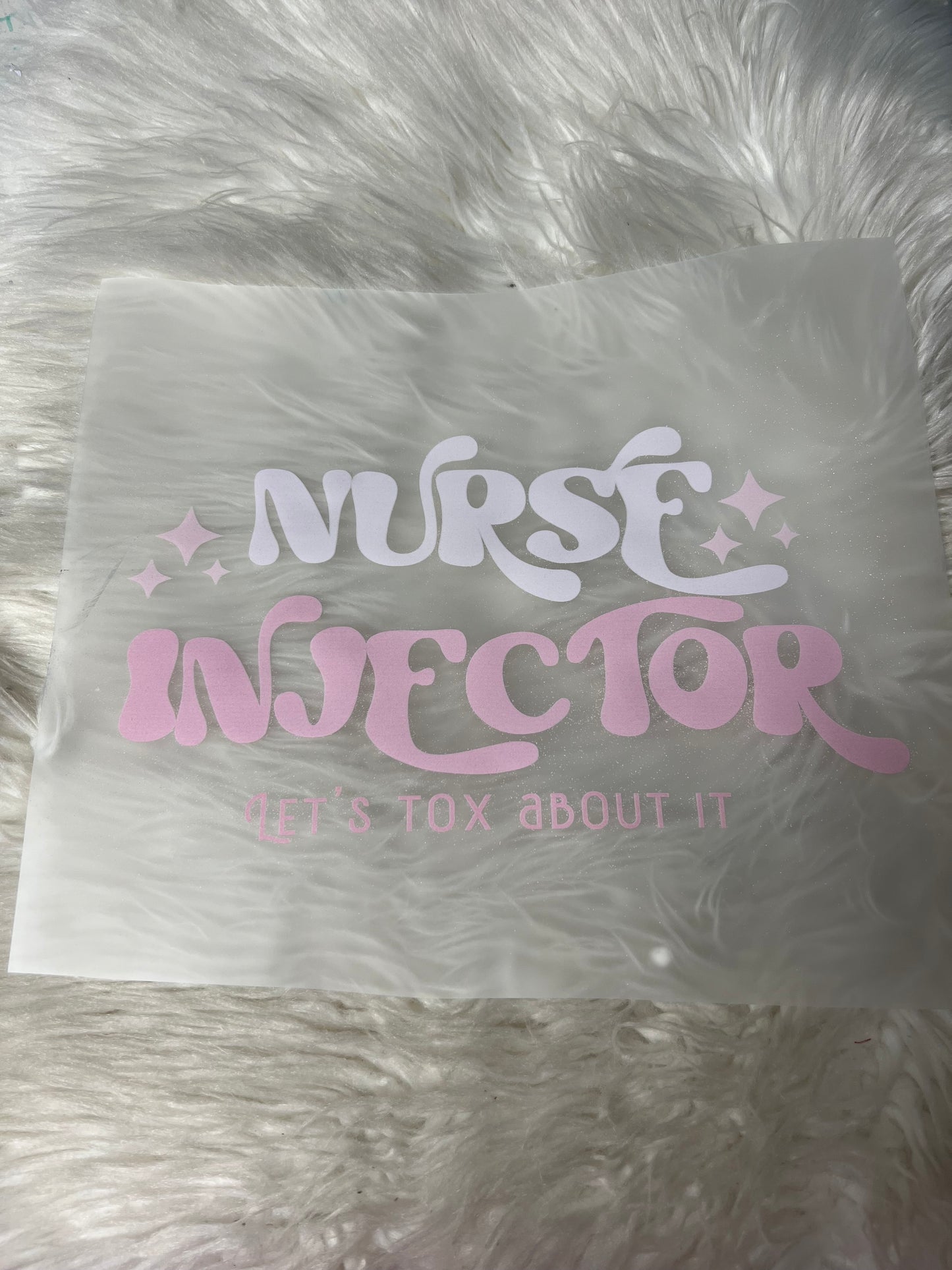 DTF  print nurse injector Botox