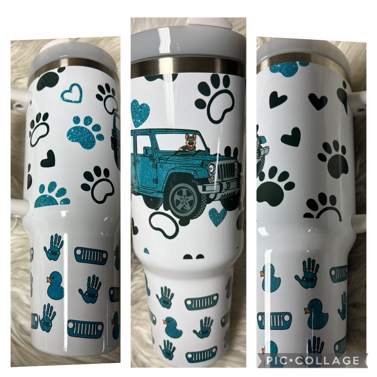 New 40 bikini blue German Shepherd dog 4 x 4 Tumblr
