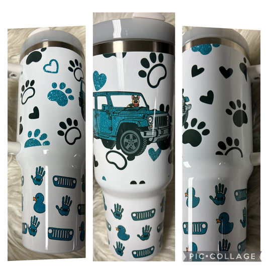 New 40 bikini blue German Shepherd dog 4 x 4 Tumblr