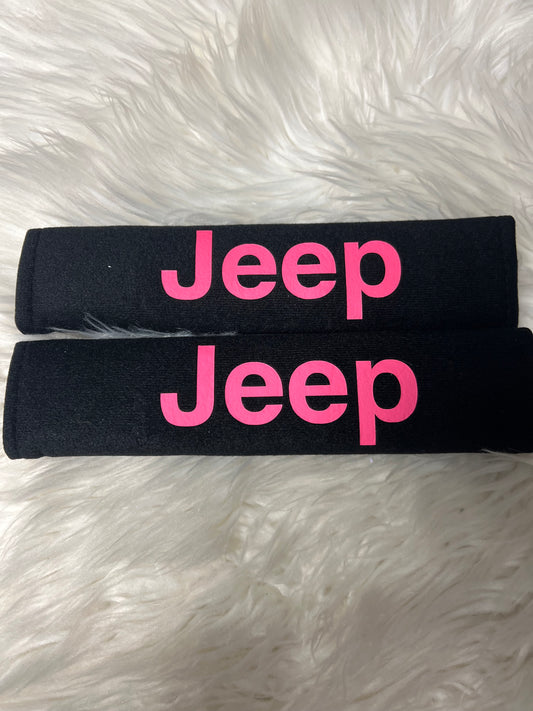 New seatbelt covers pink