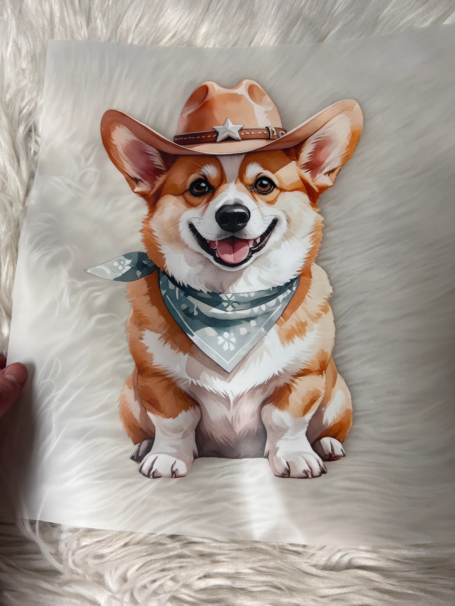 New DTF corgi
