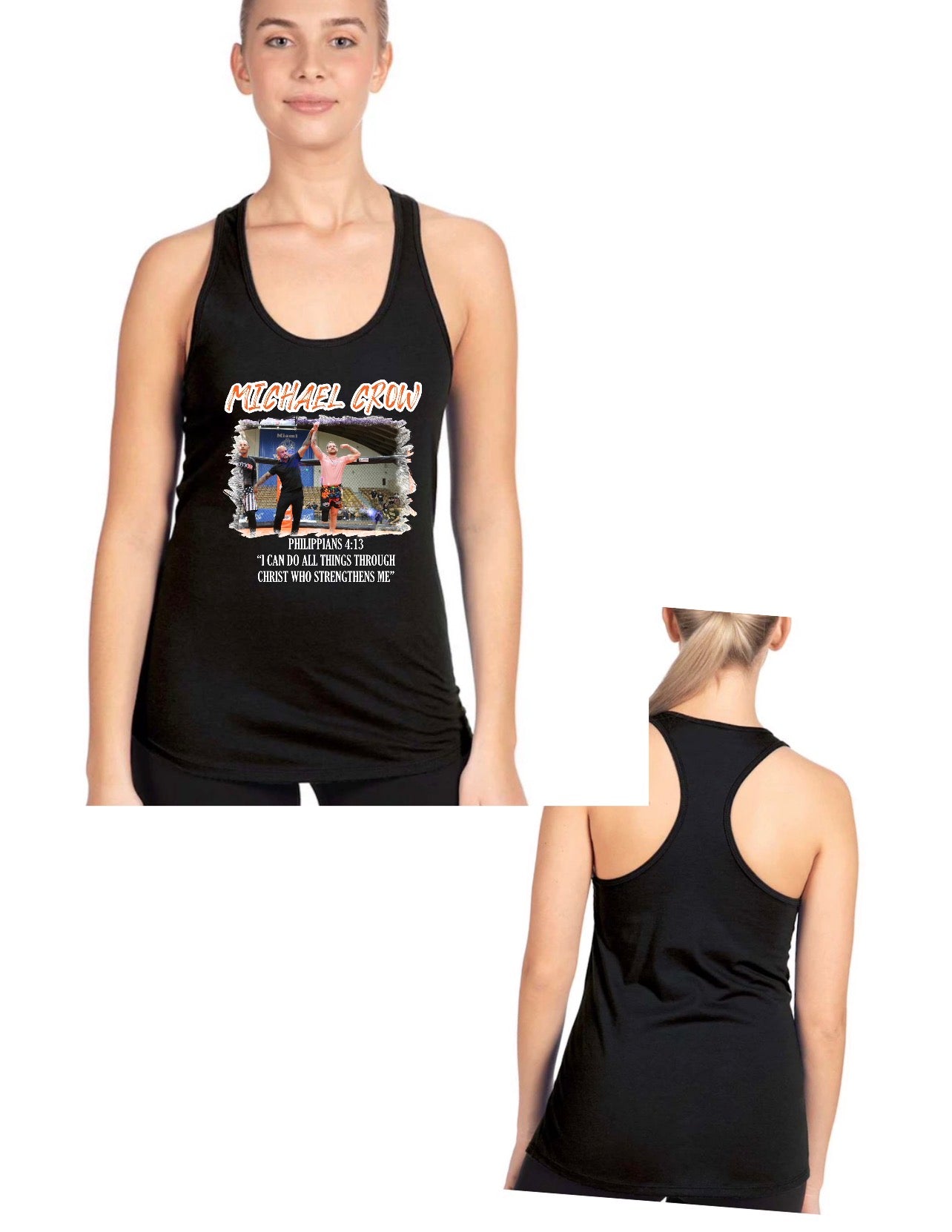 ladies next level brand Razorback tank