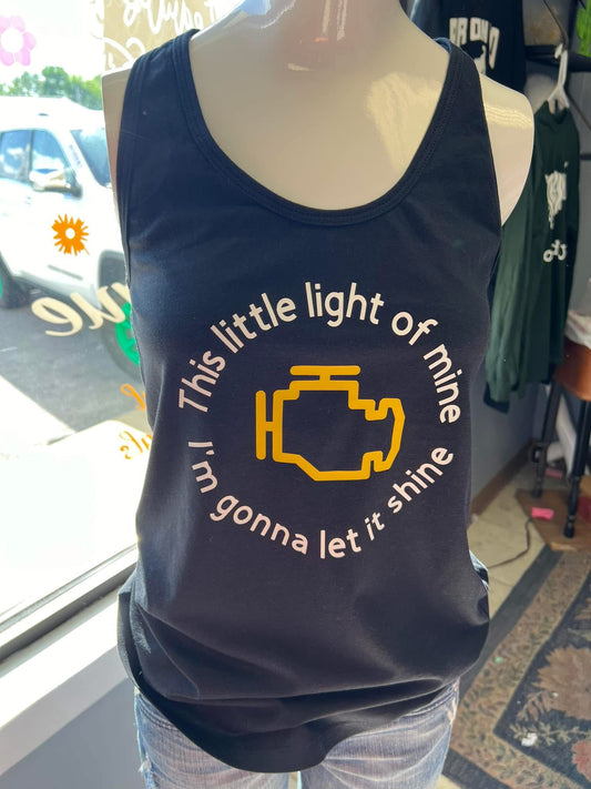 New ladies next level, Razorback tank top engine light 