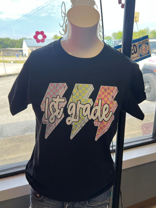 Unisex new T-shirt youth first grade