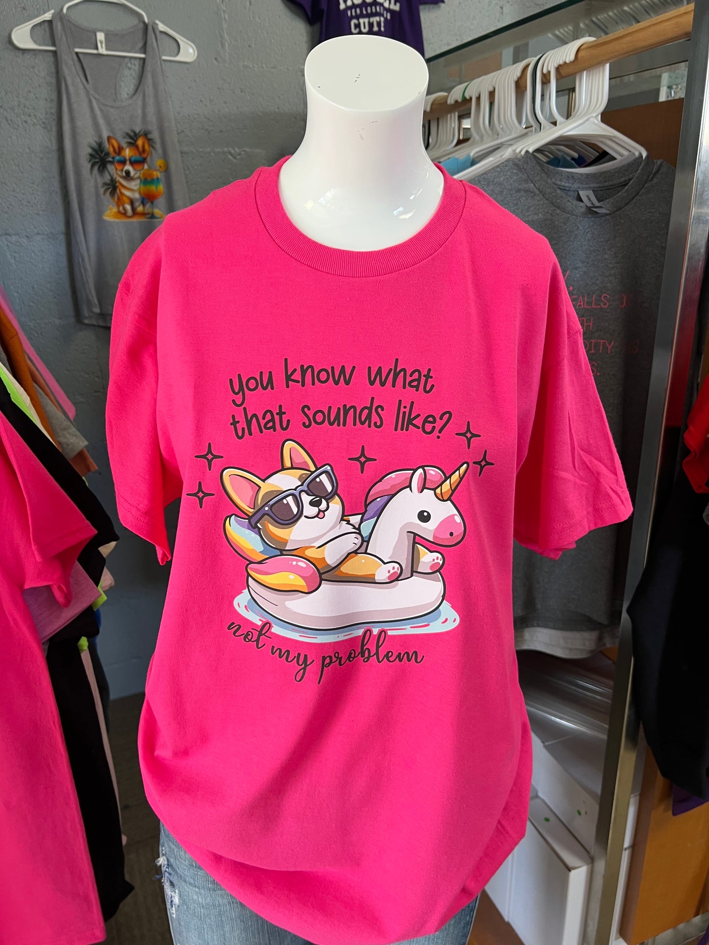 Brand new unisex T-shirt corgi you know what that sounds like not my problem Triblend