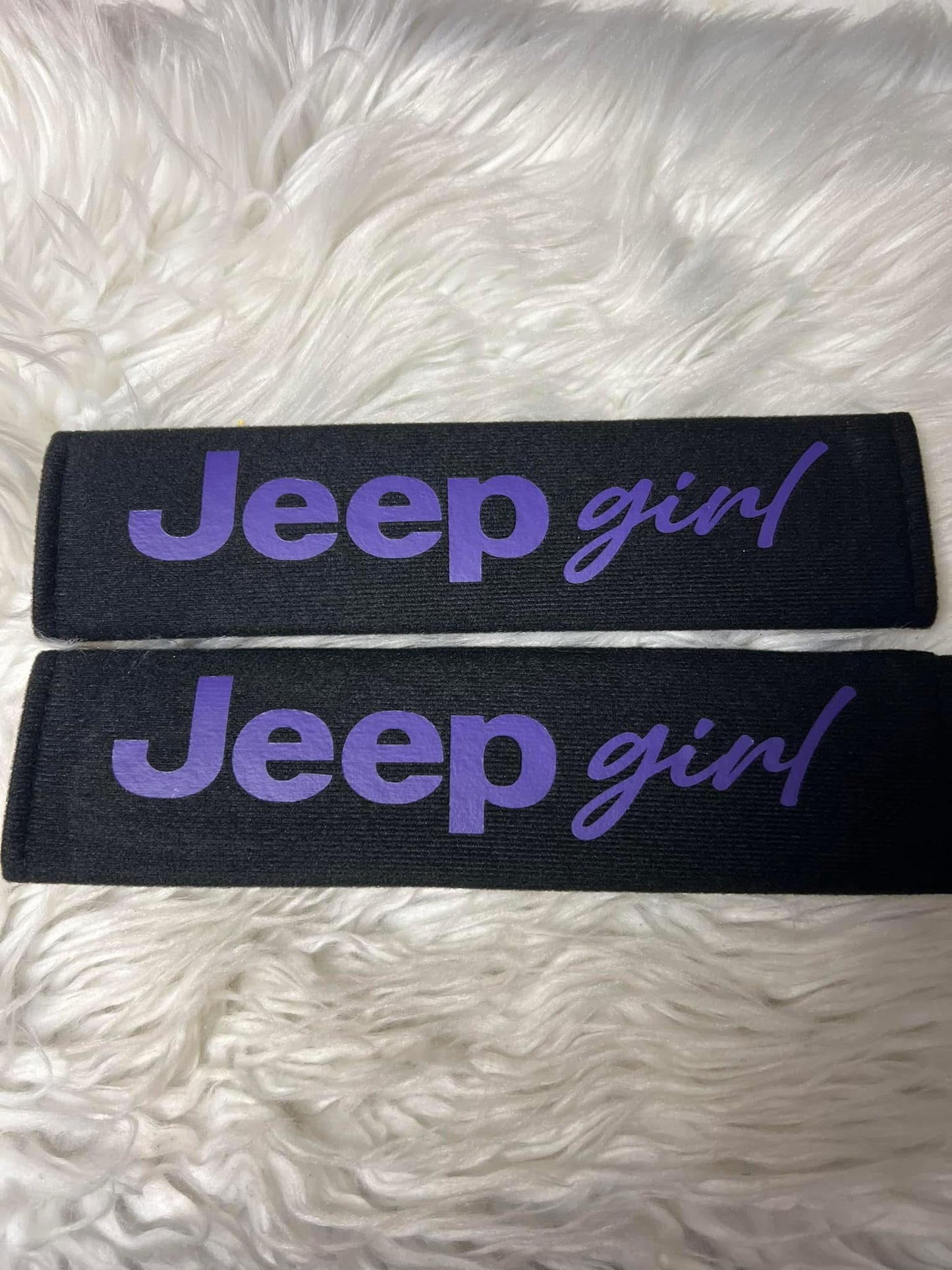 New seatbelt covers purple