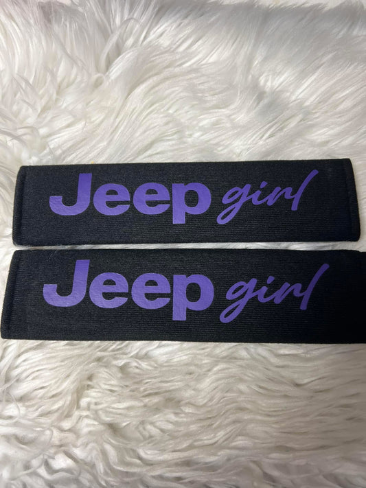 New seatbelt covers purple