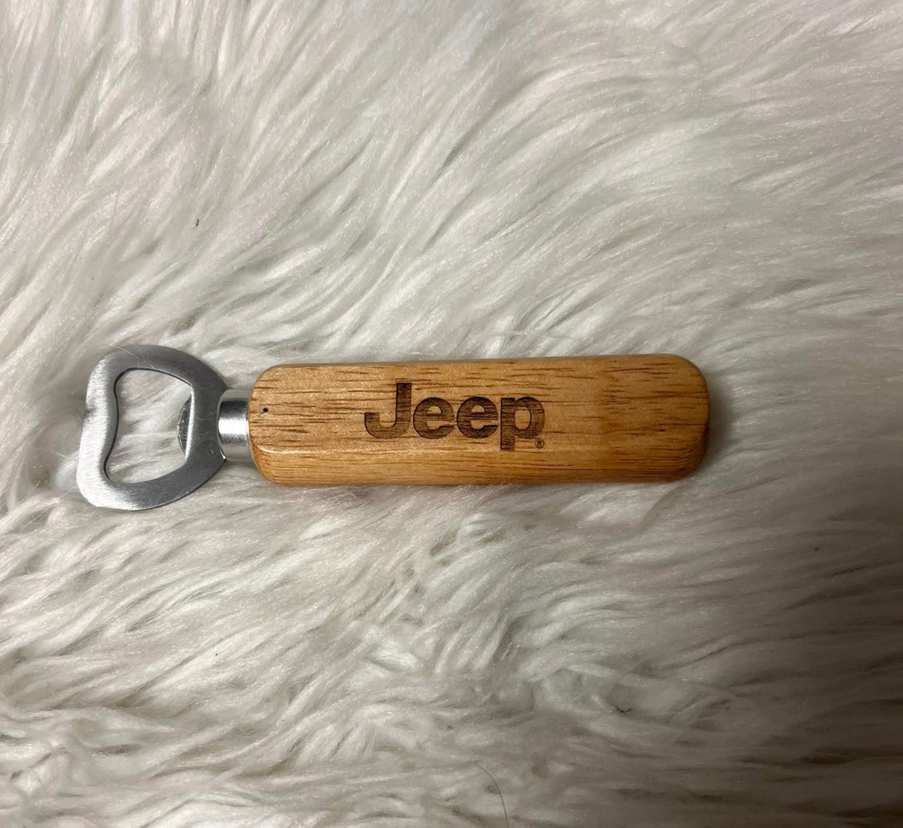 wooden bottle opener 4 x 4 vehicle