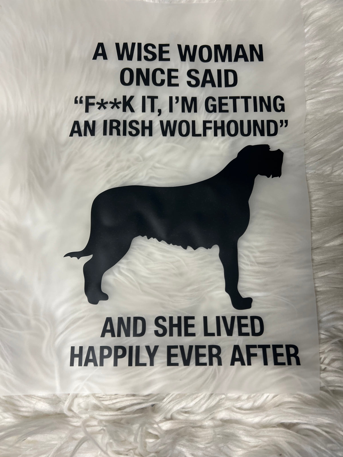 New DTF Irish wolfhound