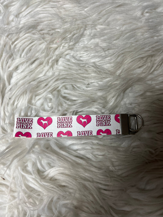 New keychain wristlet pink