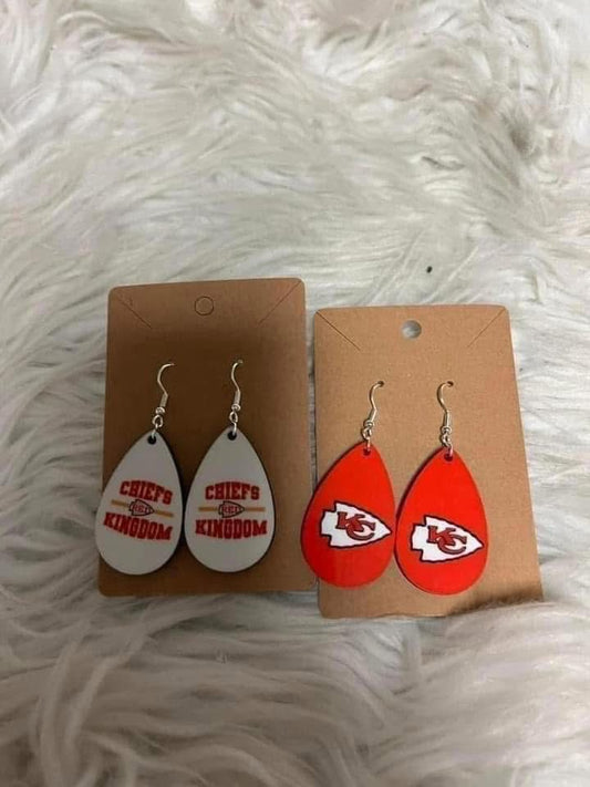 New football style earrings