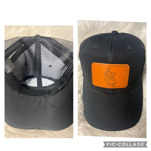 Brand new lasered engraved hat corgi