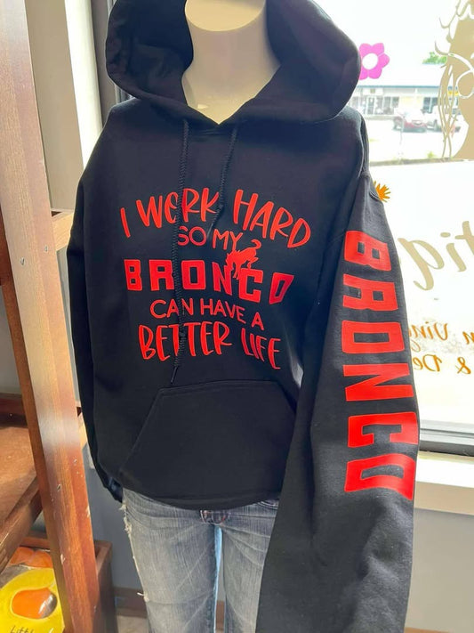 unisex  4 x 4 hoodie black