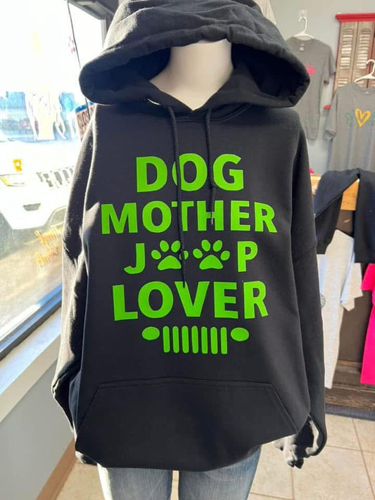 new unisex  4 x 4 hoodie lime green