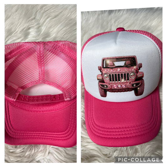 New hat hot pink , 4 x 4