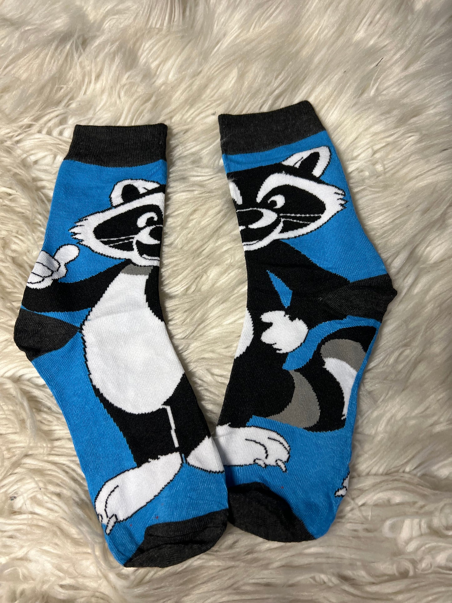 New adult one size graphic socks