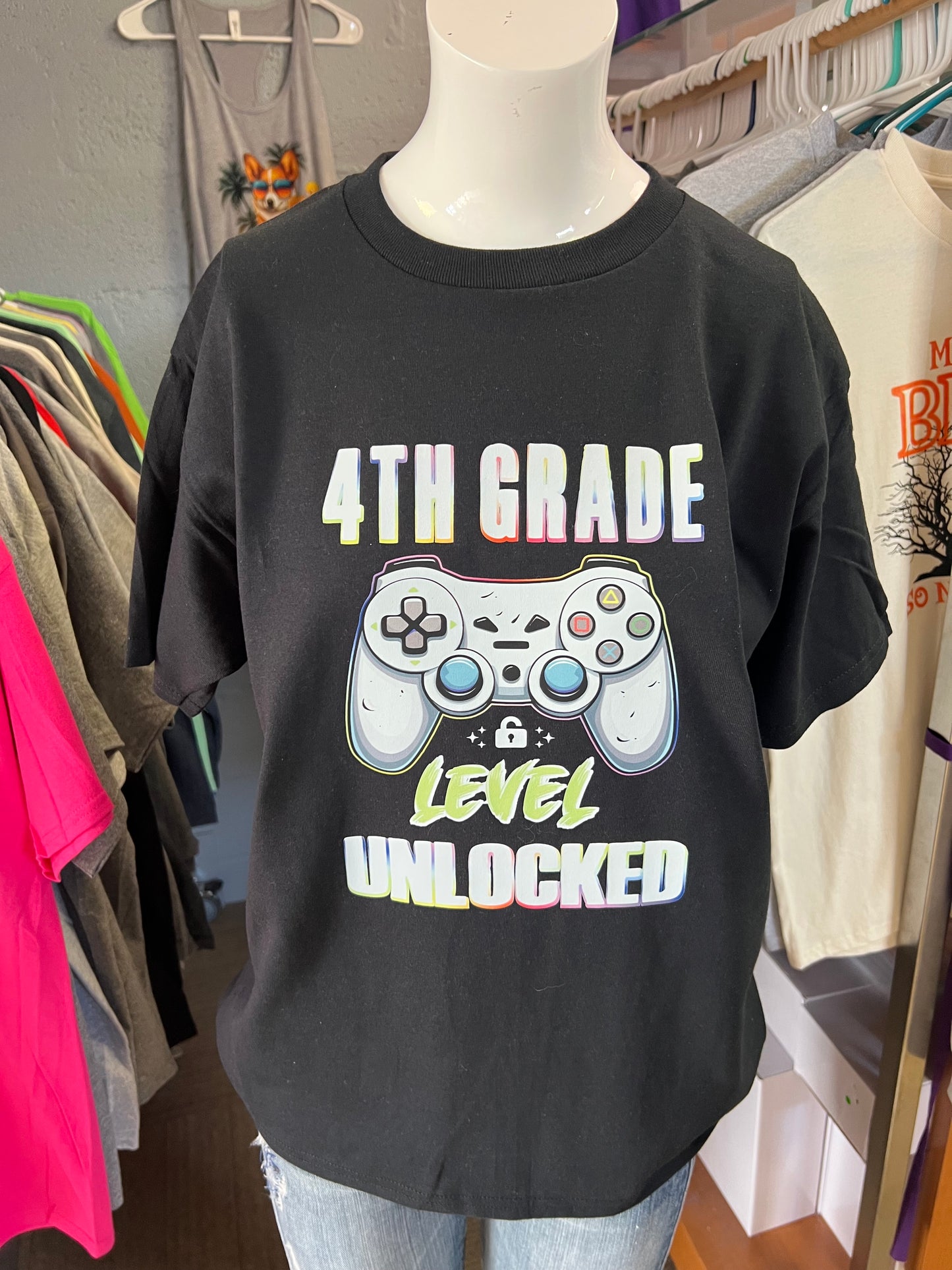 Unisex new T-shirt youth fourth grade