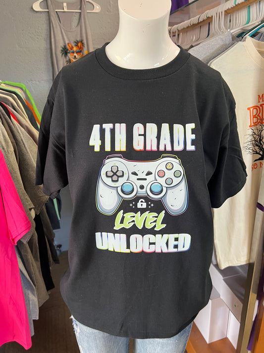 Unisex new T-shirt youth fourth grade