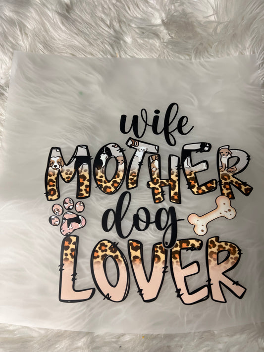 DTF  print dog Mom