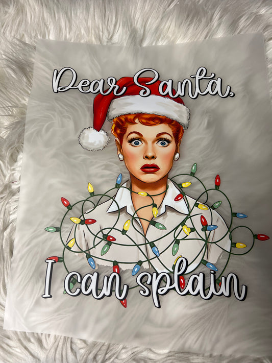 New DTF Christmas Lucy 