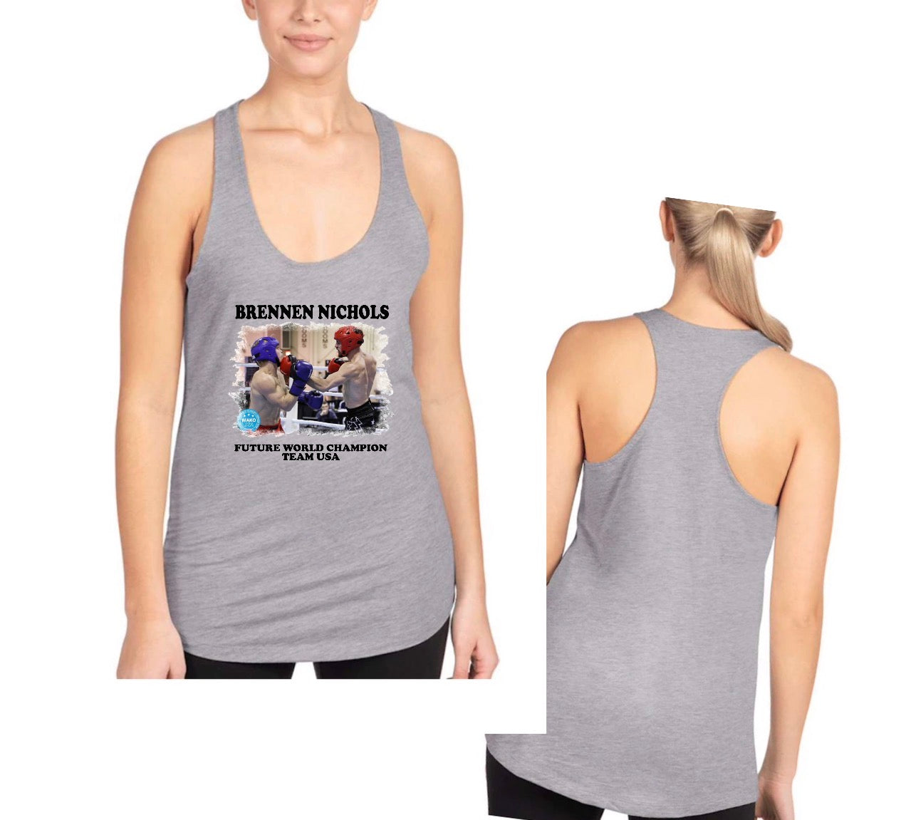 ladies next level brand Razorback tank