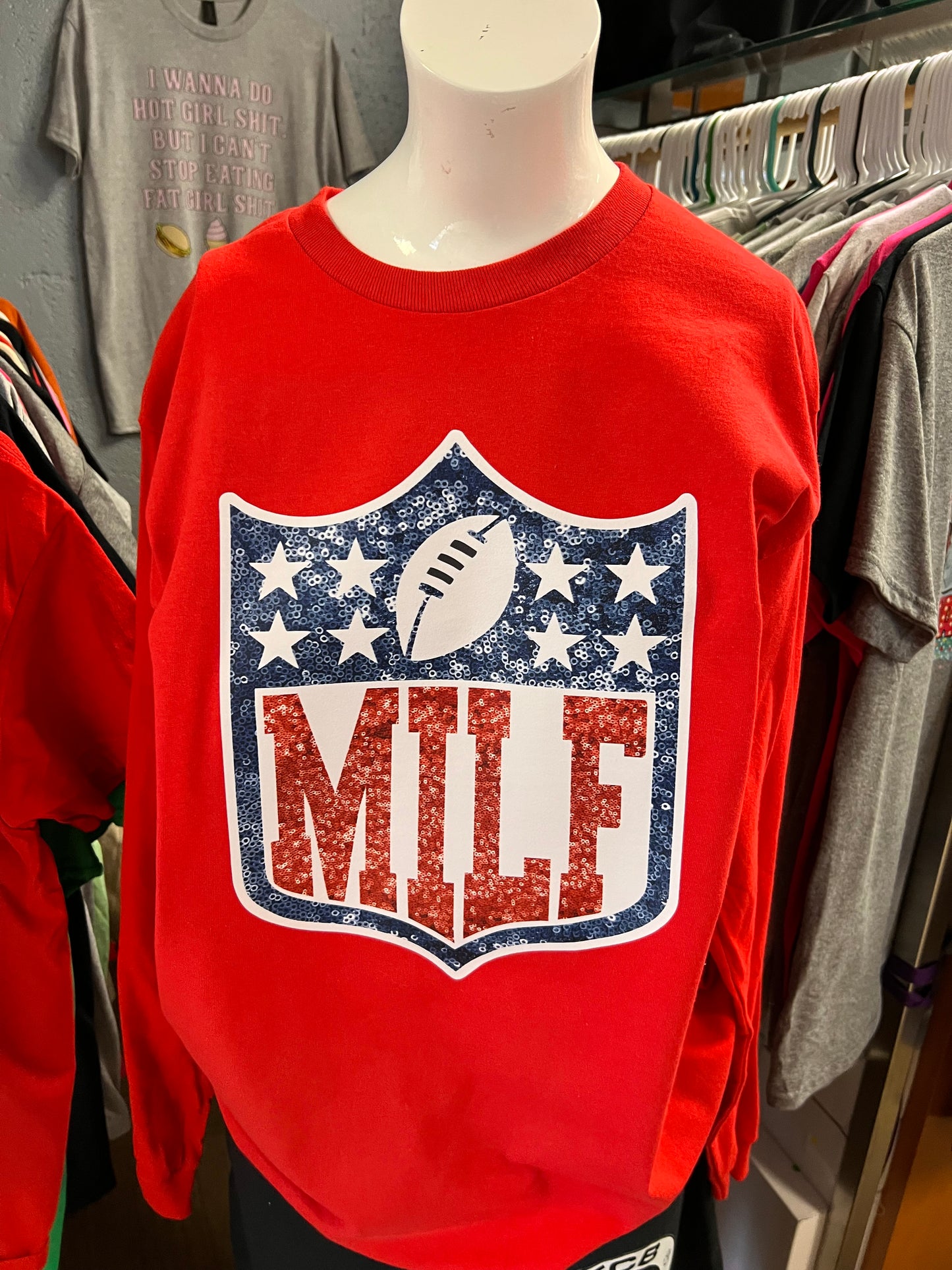 New unisex football man I love football milf 