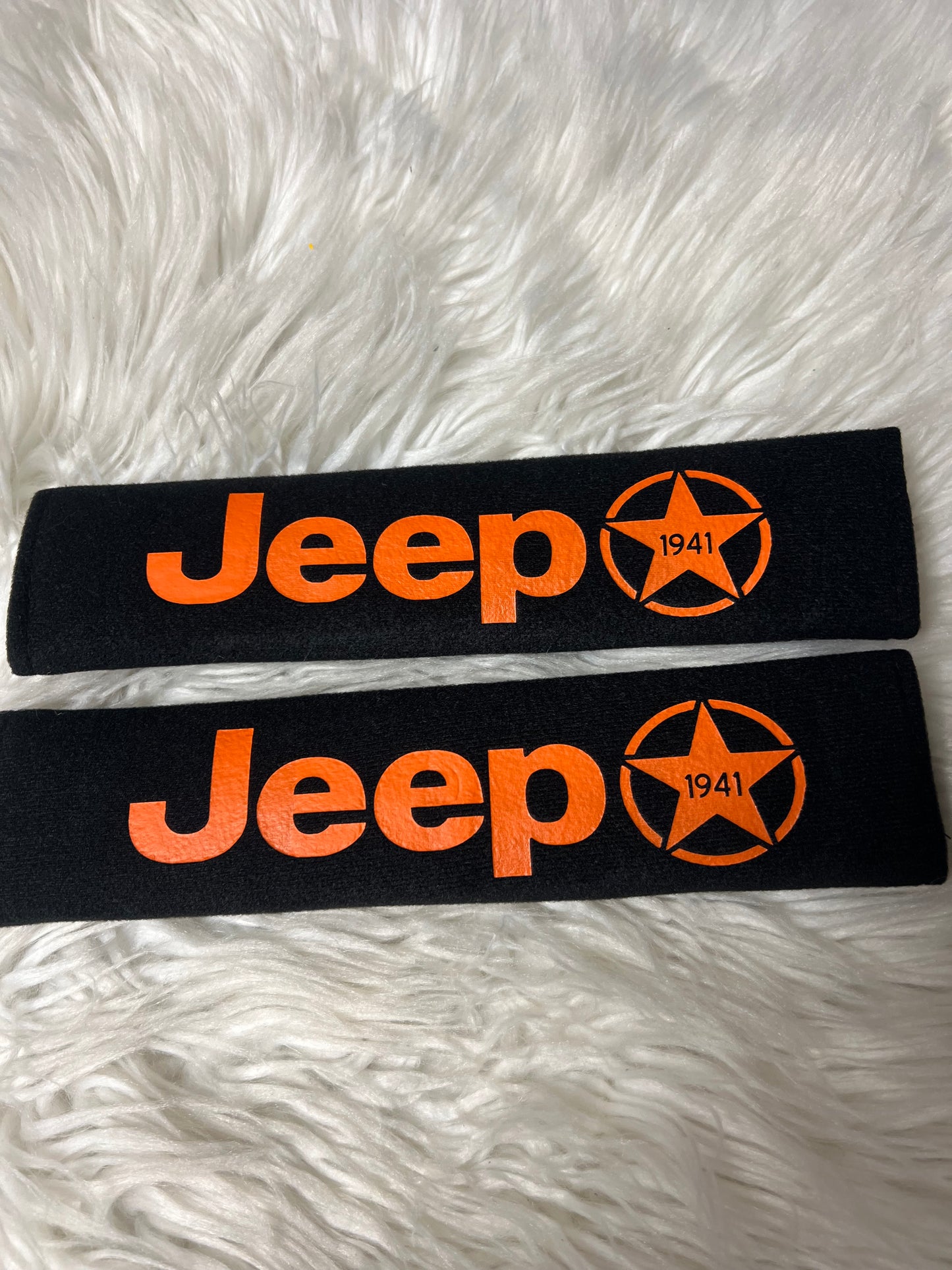 New seatbelt covers regular orange