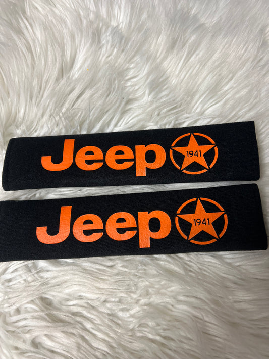 New seatbelt covers regular orange