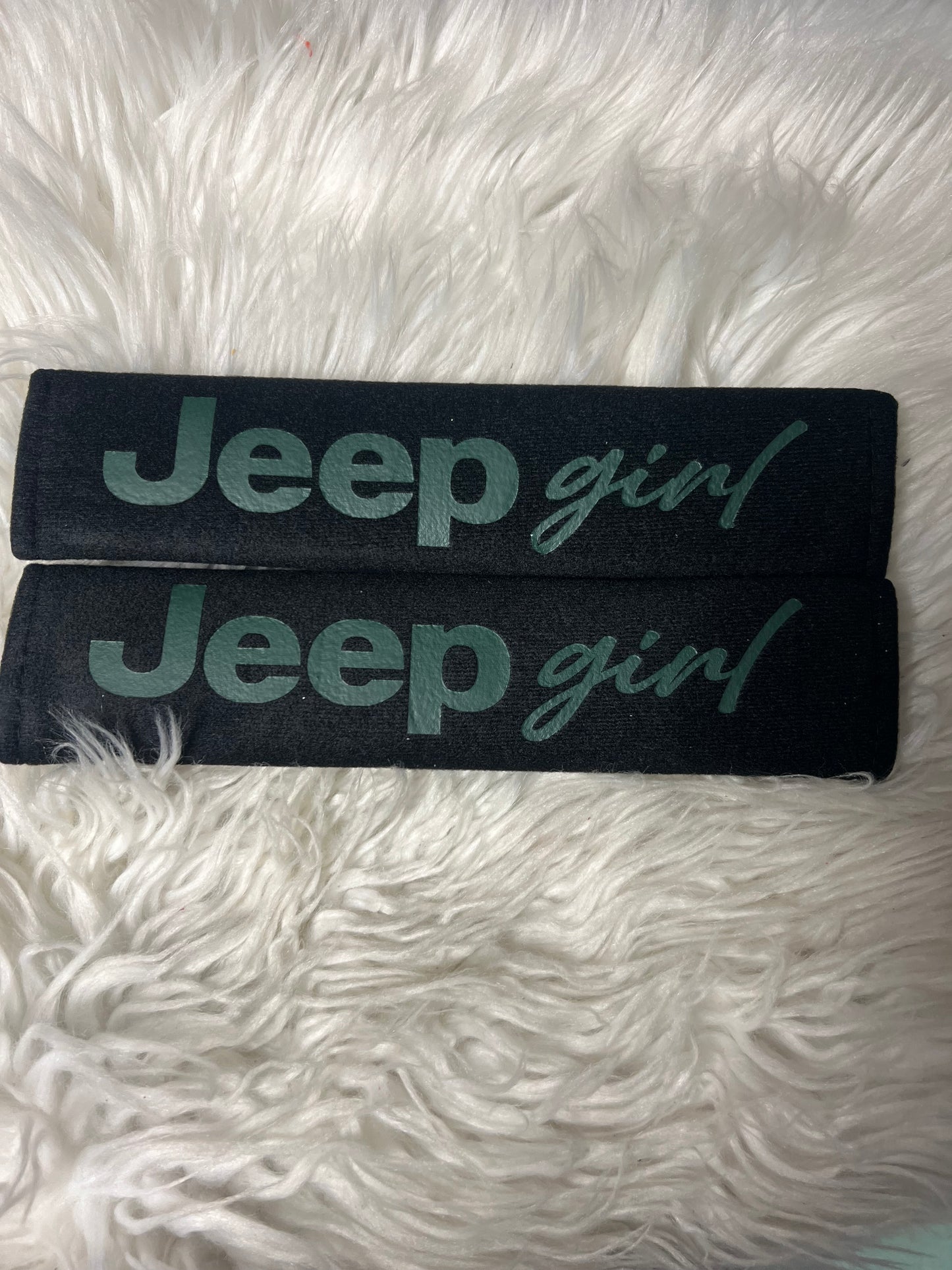 New seatbelt covers green
