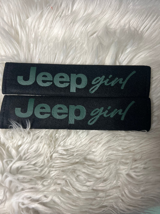 New seatbelt covers green
