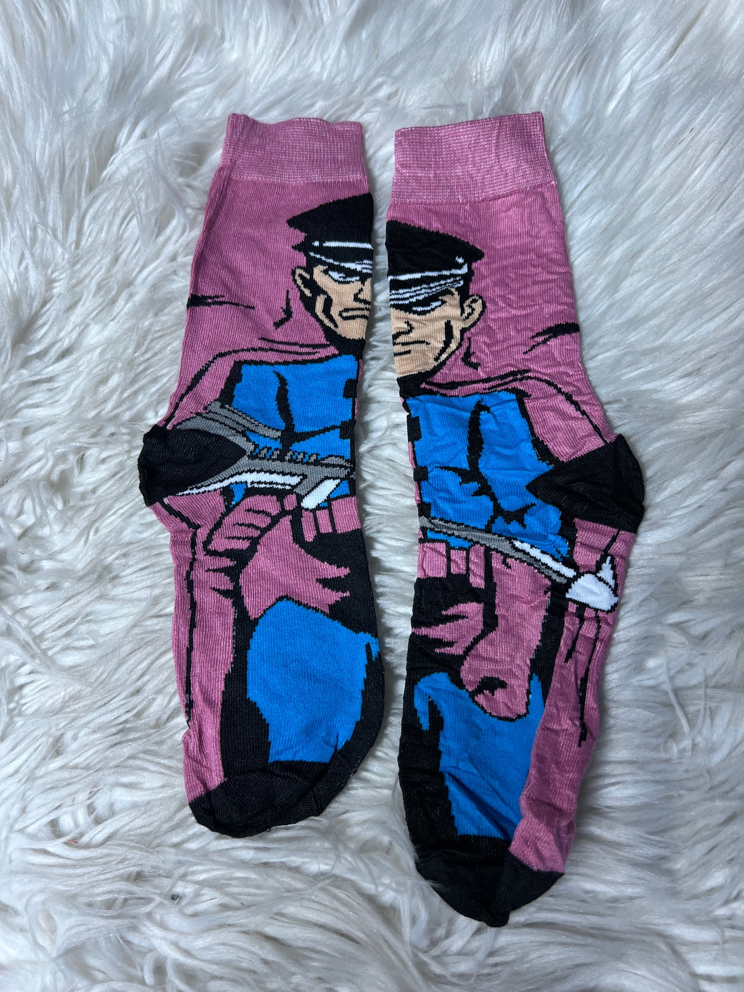 New adult one size graphic socks