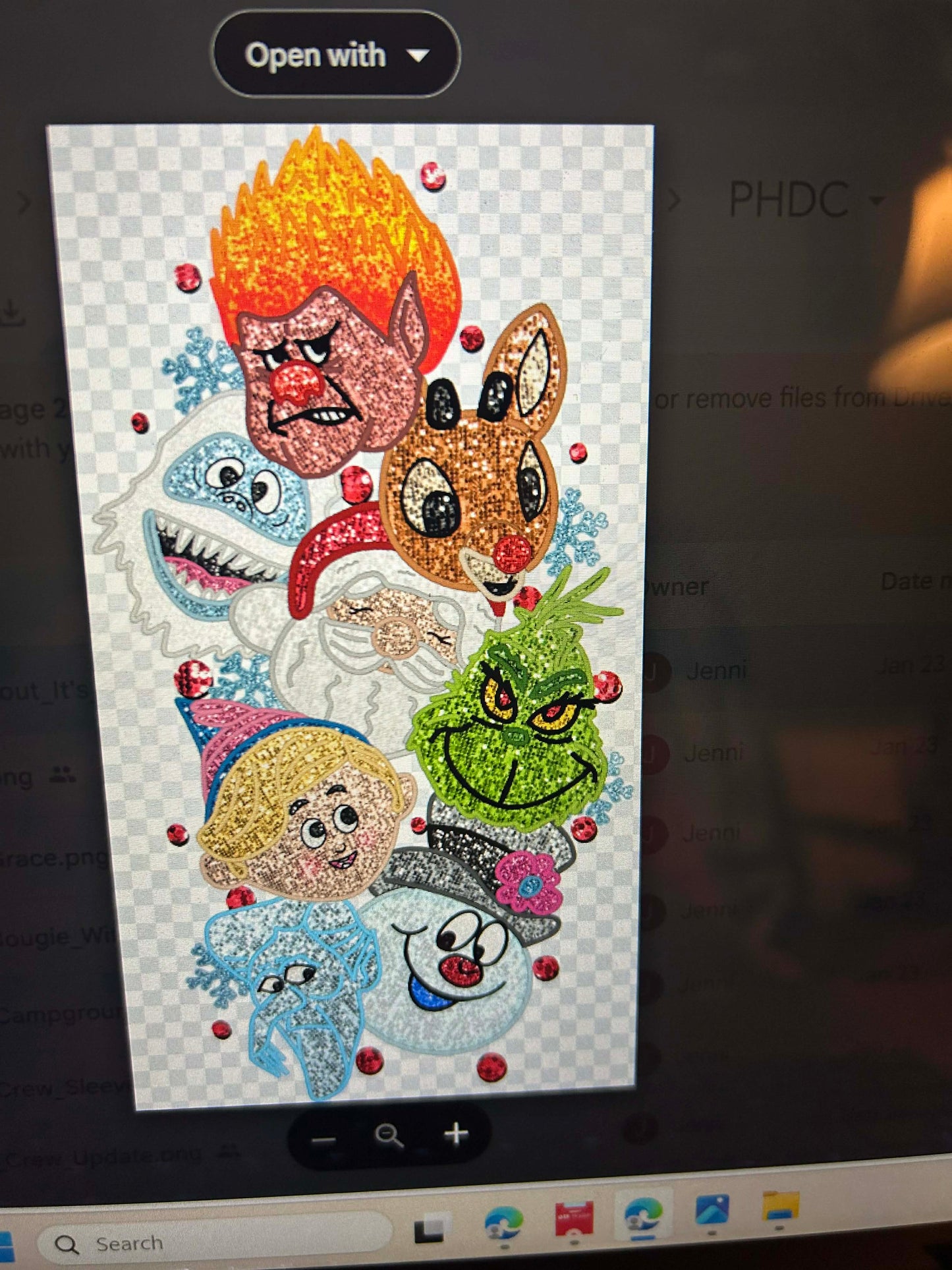 New DTF Christmas sleeve design