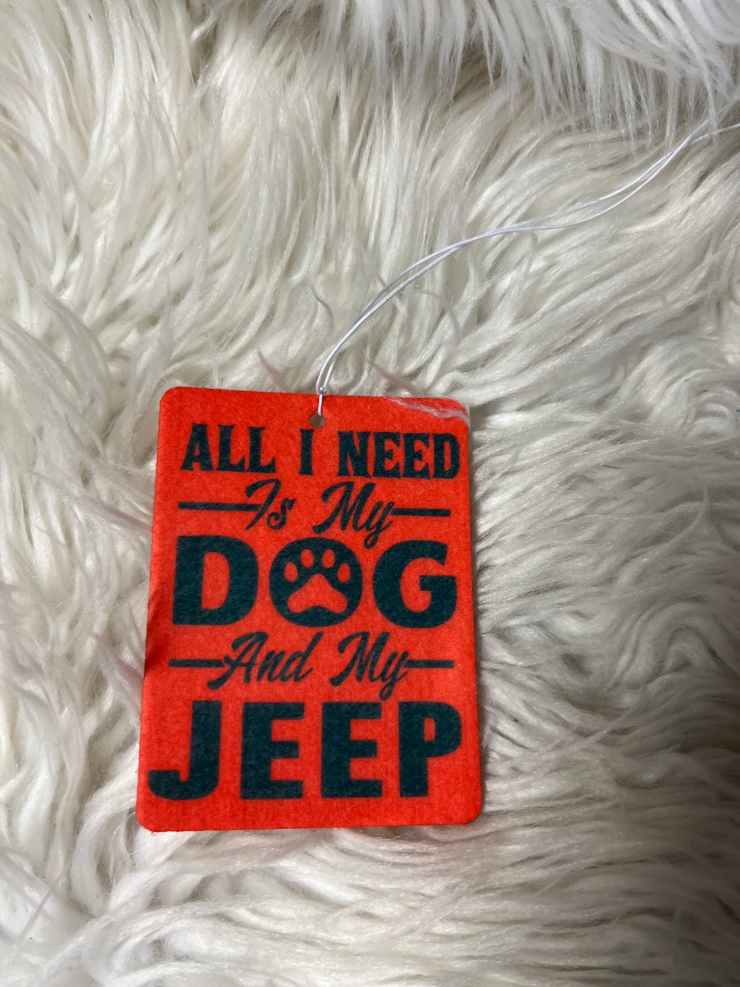 Brand new unscented air freshener red