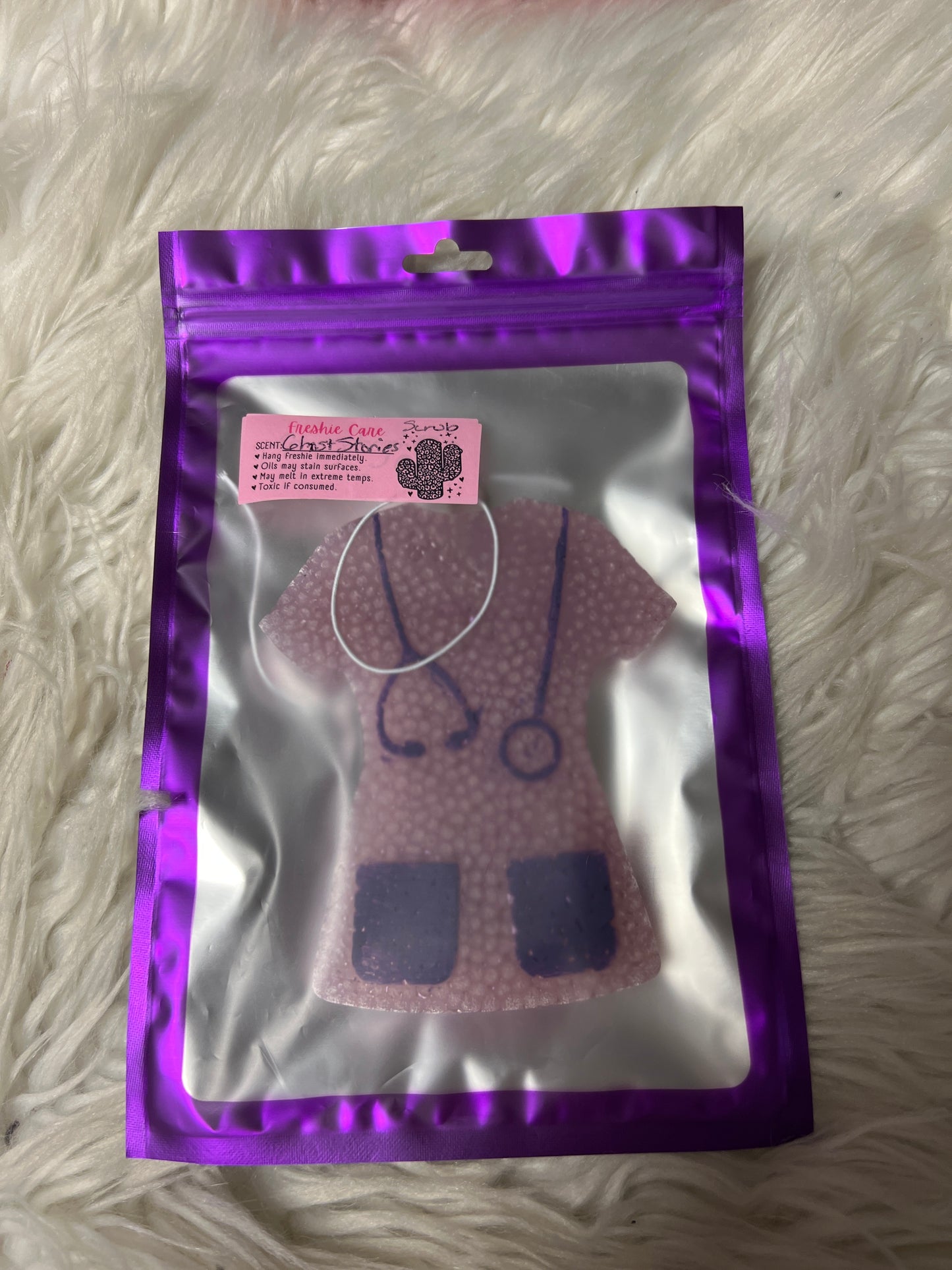New freshie smell stories, purple scrub