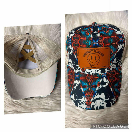 Brand new laser engrave patch hat