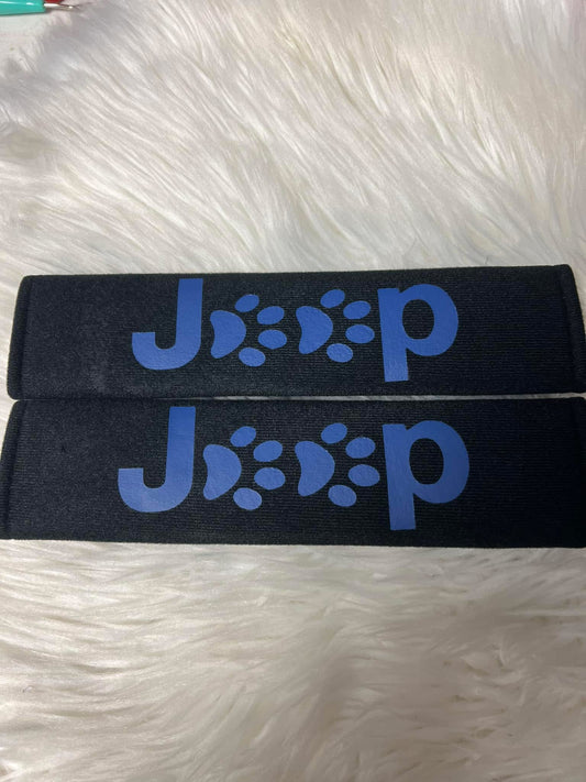 New seatbelt covers blue
