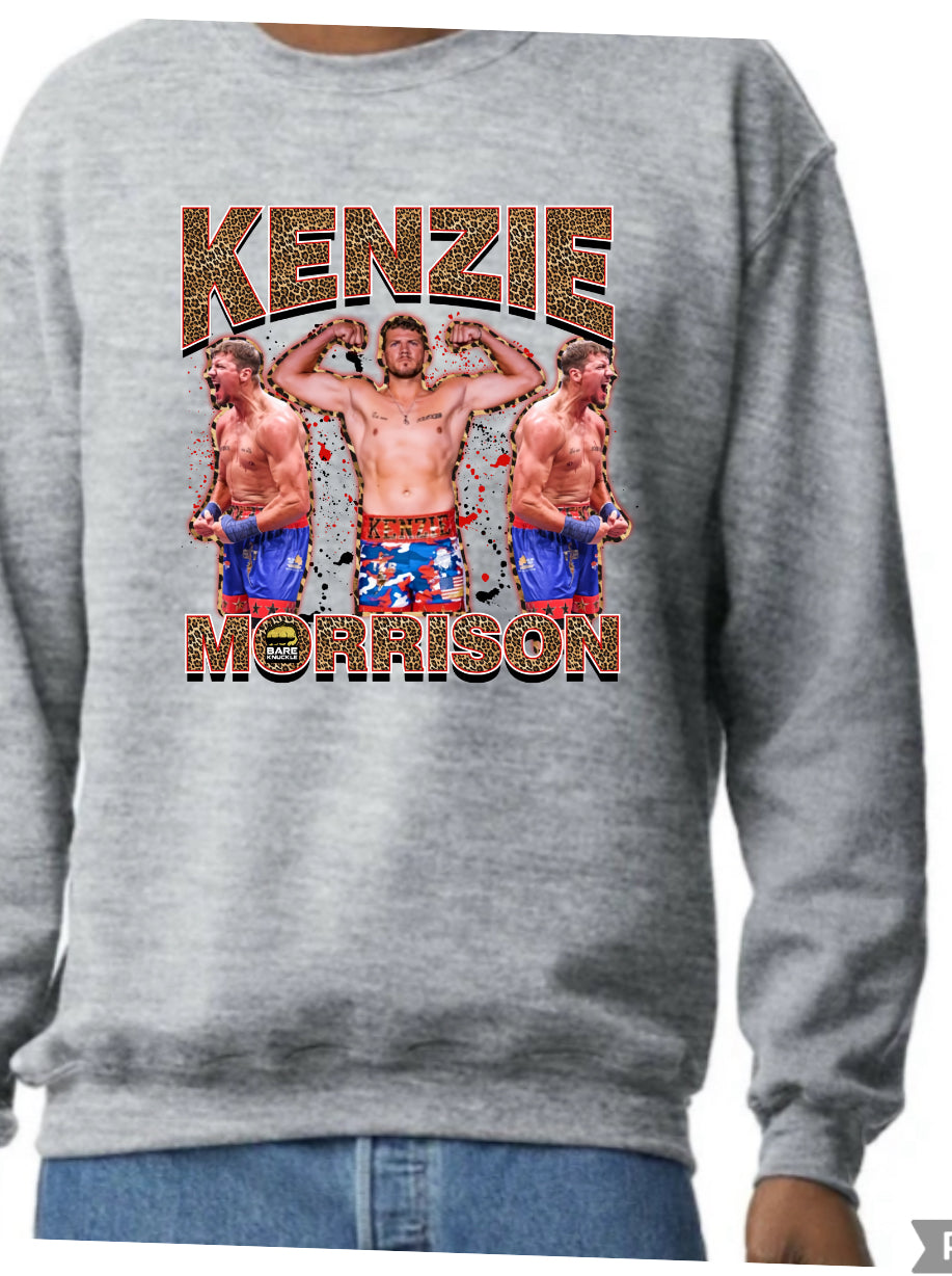 Kenzie Morrison youth crewneck sweatshirt, Gilden