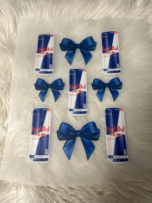DTF  print girly energy drink bows