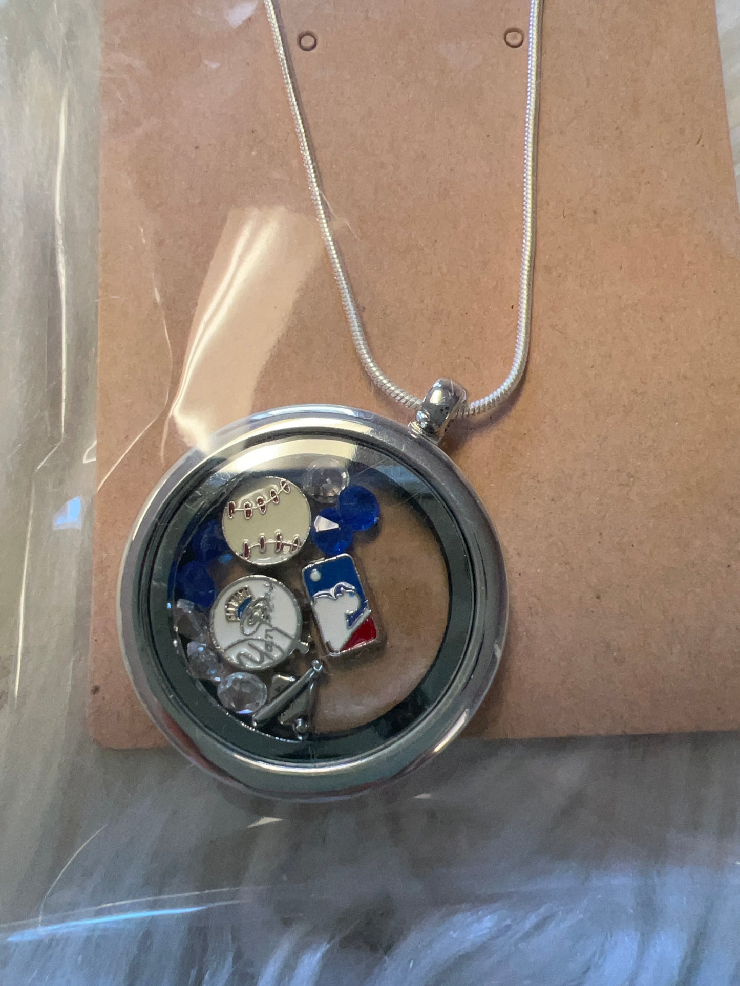 New baseball lock it necklace