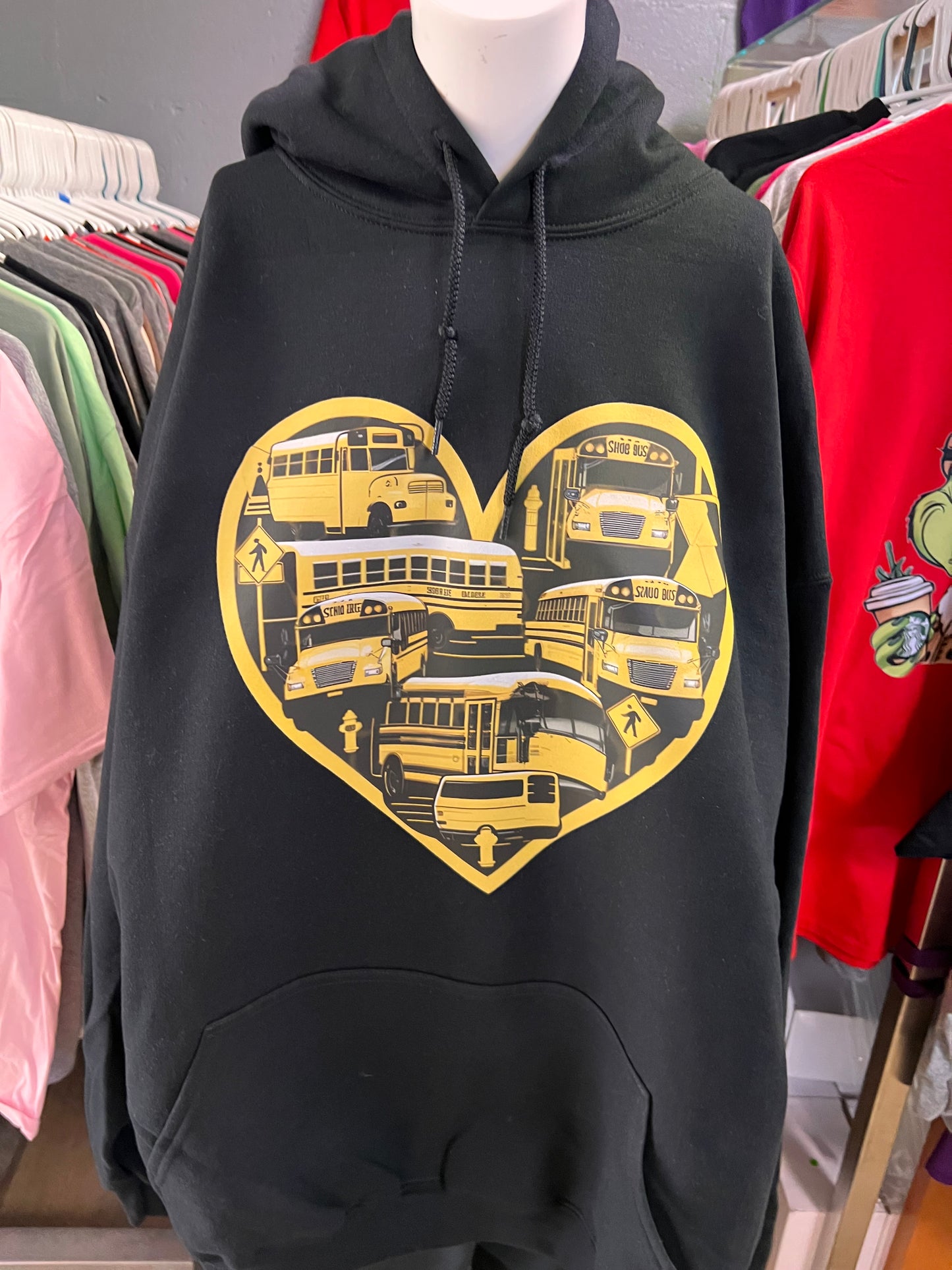 New unisex funny black bus
