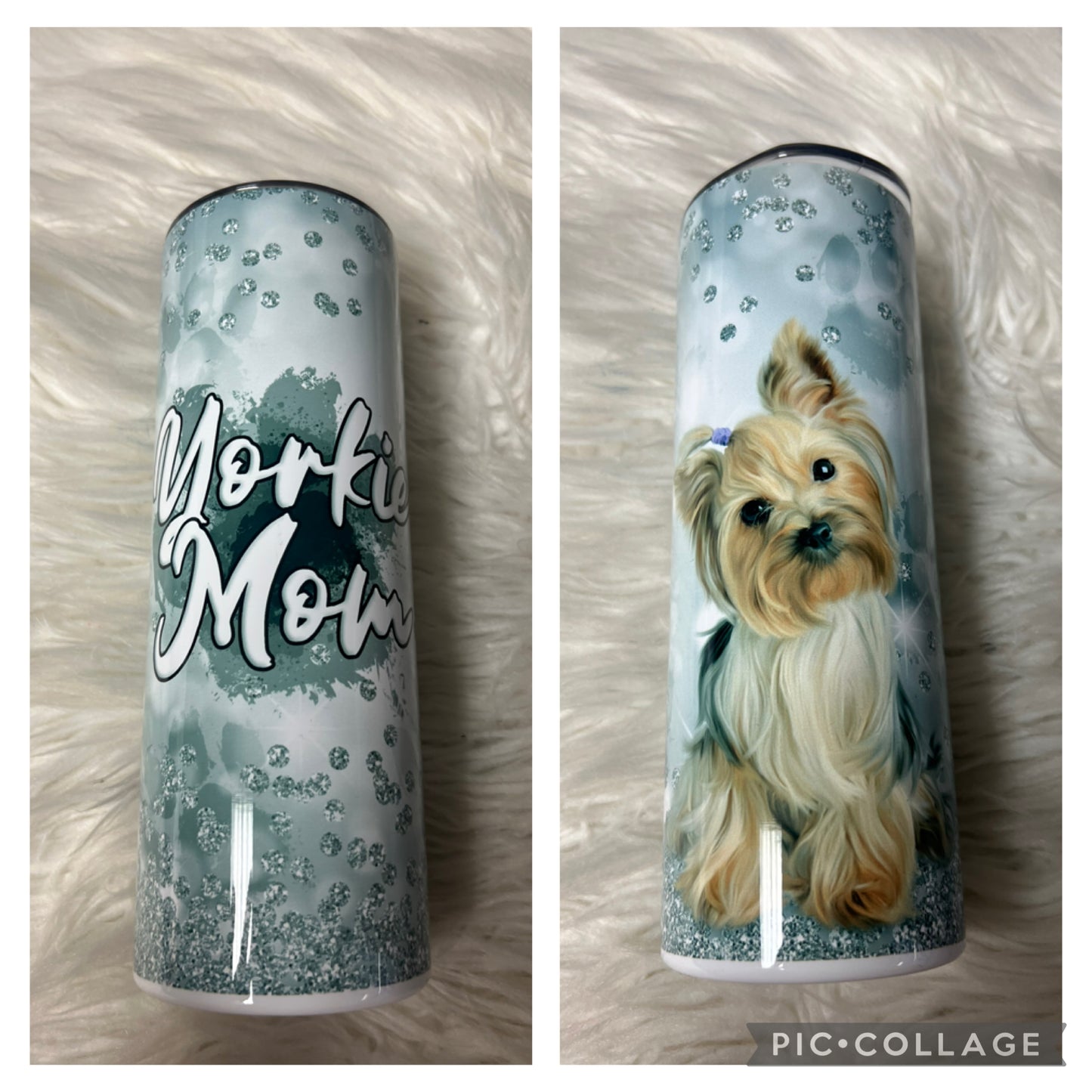 20 ounce Tumblr Yorkie Mom