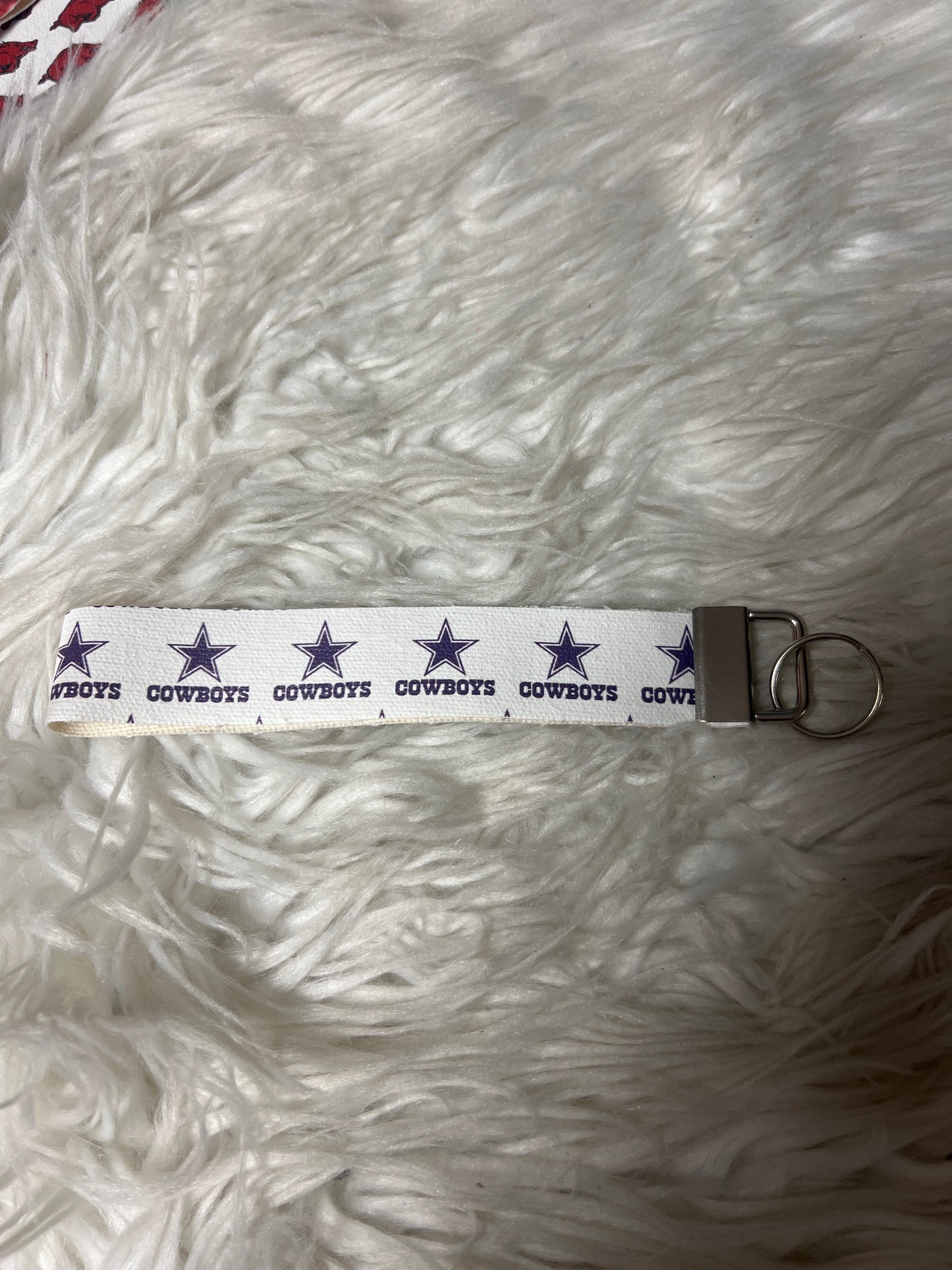 New keychain wristlet football