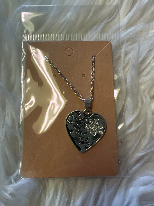 New  necklace no longer by my side, but forever in my heart animal paw